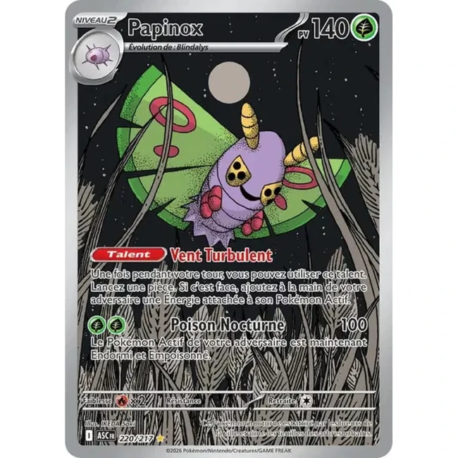 Carte Pokémon Papinox 220/217 -  ME02.5  Héros Transcendants