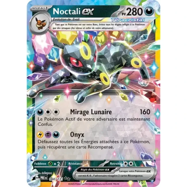 Carte Pokémon Noctali ex 60/131 - EV8.5 Evolutions Prismatiques