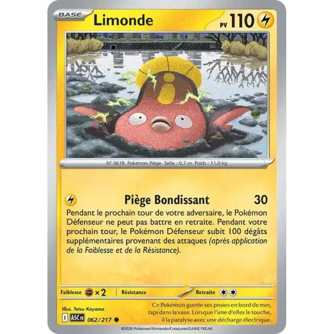 Carte Pokémon Limonde 62/217  - ME02.5 Héros Transcendants