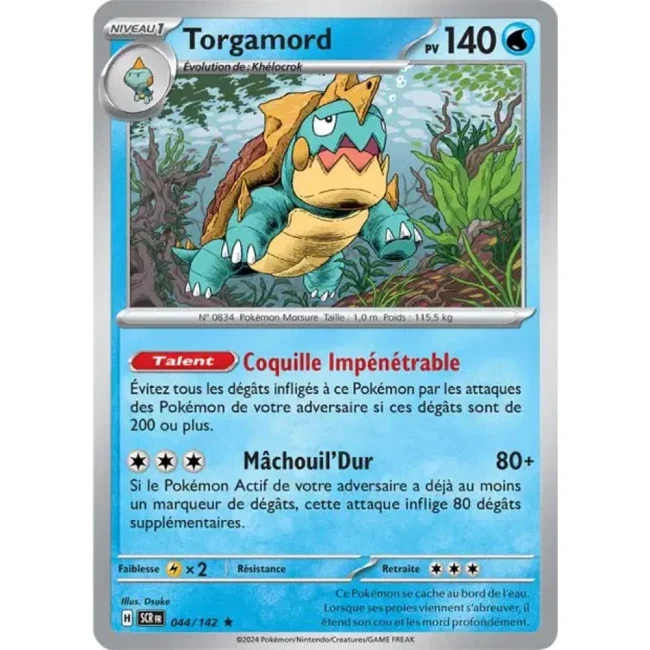 Carte Pokémon Torgamord 44/142 - EV7 - Couronne Stellaire
