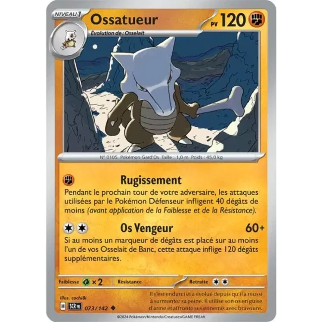 Carte Pokémon Ossatueur 73/142 - EV7 - Couronne Stellaire