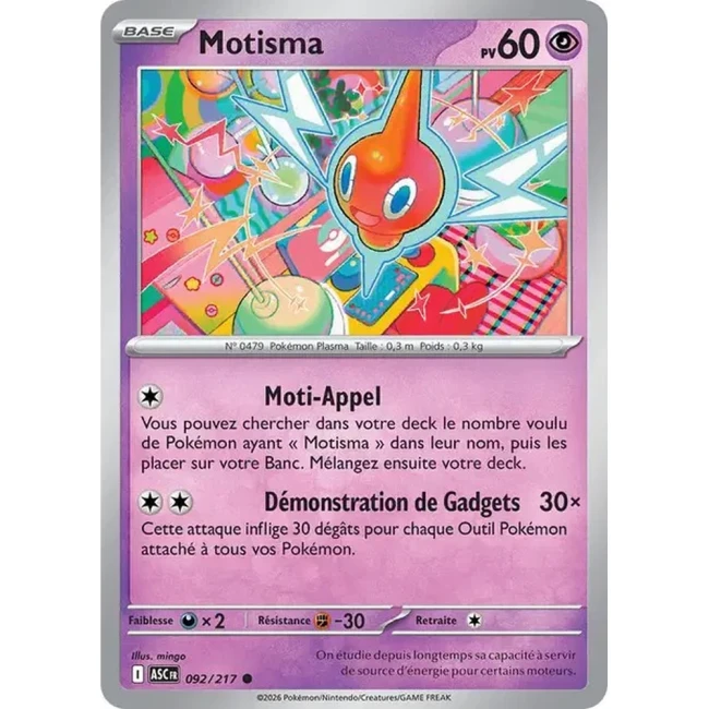 Carte Pokémon Motisma 92/217 - ME02.5 Héros Transcendants