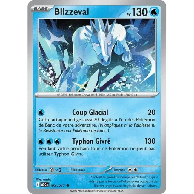 Carte Pokémon Blizzeval 54/217  - ME02.5 Héros Transcendants