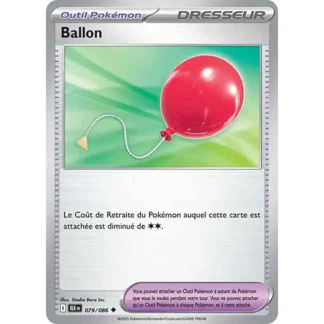 Carte Pokémon Ballon 79/86 - EV10.5 Foudre Noire