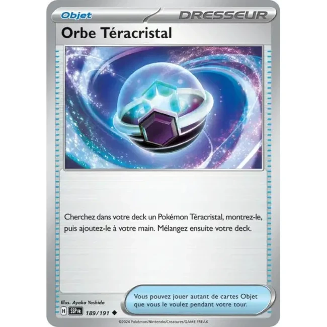 Carte Pokémon Orbe Téracristal 189/191 - EV8 Étincelles Déferlantes