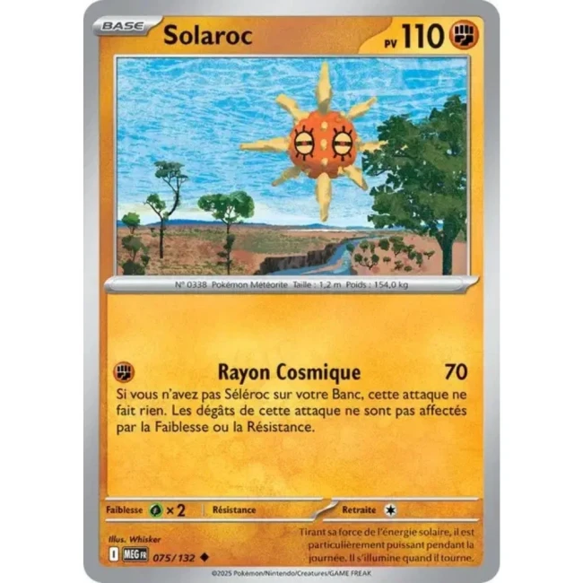 Carte Pokémon Solaroc 75/132 - ME1 Méga évolution