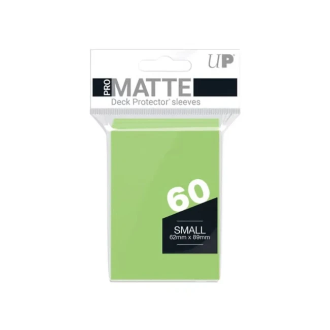 Sachet Ultra PRO PRO-Matte vert citron, 60 pochettes petit format 62 × 89 mm