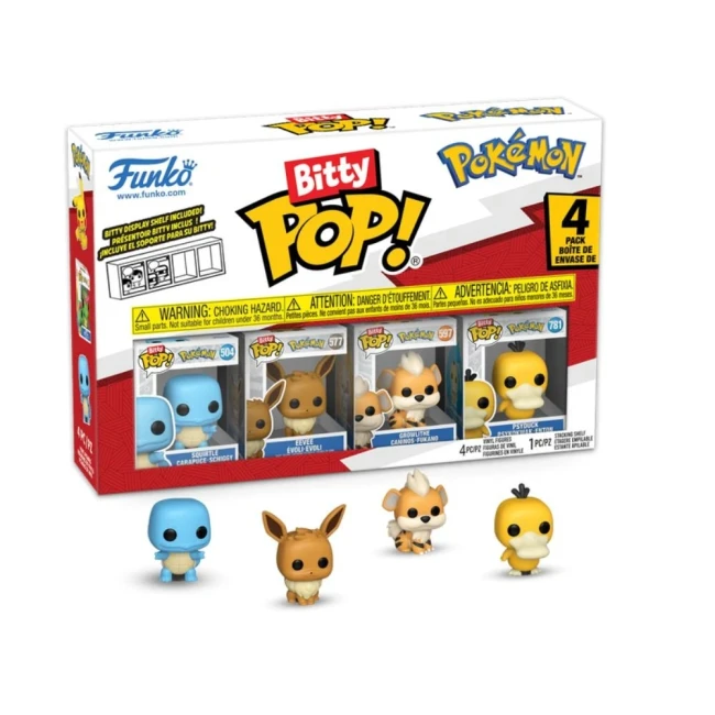 POKEMON - Bitty Pop 4 Pack 2.5cm - Carapuce