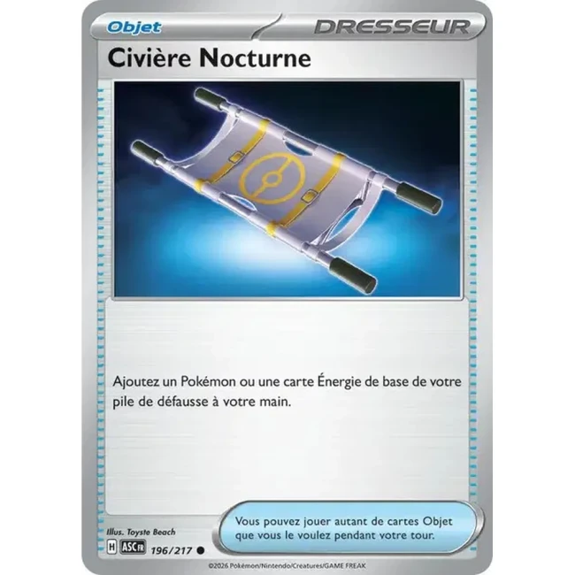 Carte Pokémon Civière Nocturne 196/217 - ME02.5 Héros Transcendants