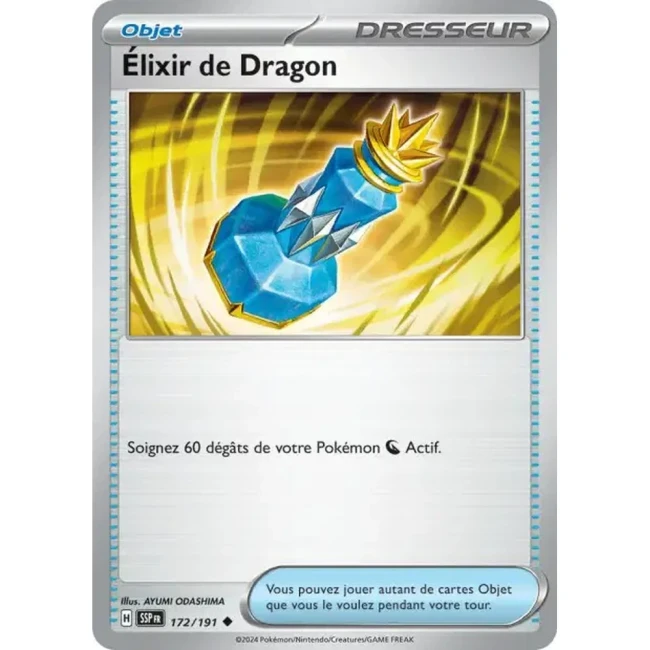 Carte Pokémon Élixir de Dragon 172/191 - EV8 Étincelles Déferlantes