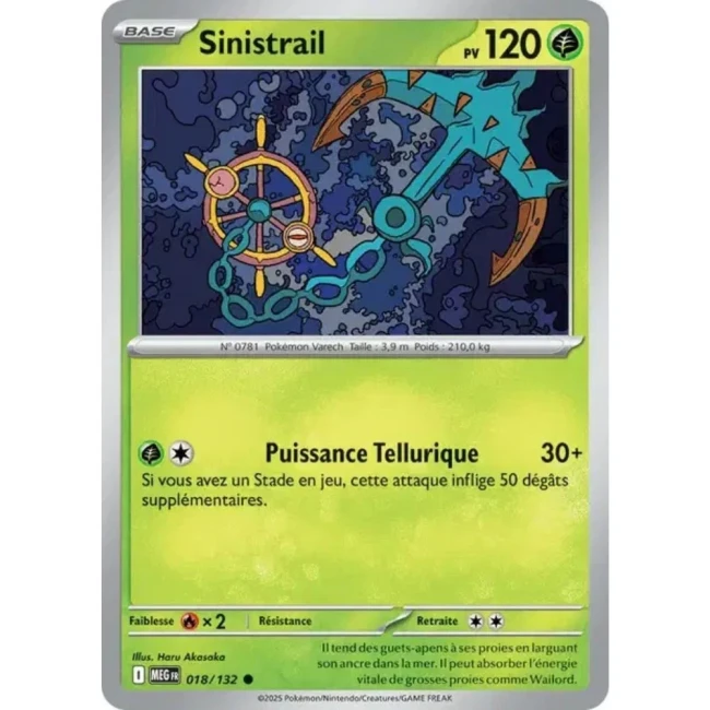 Carte Pokémon Sinistrail 18/132 - ME1 Méga évolution