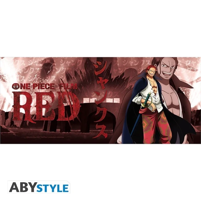 Mug One Piece: Red avec Shanks et le visuel du film