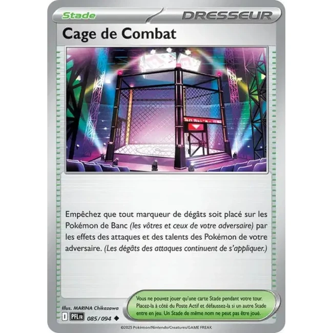 Carte Pokémon Cage de Combat 85/94 - ME02 Flammes Fantasmagoriques