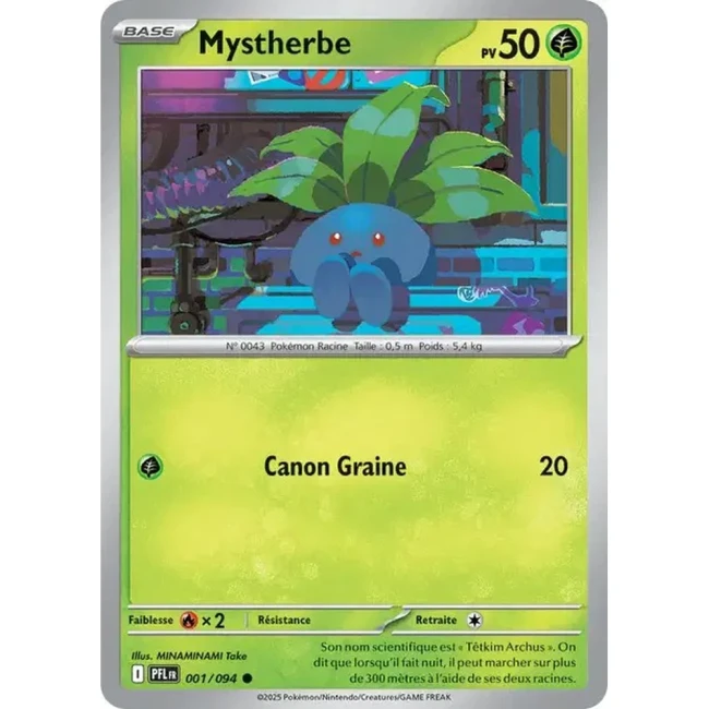 Carte Pokémon Mystherbe 1/94 - ME02 Flammes Fantasmagoriques