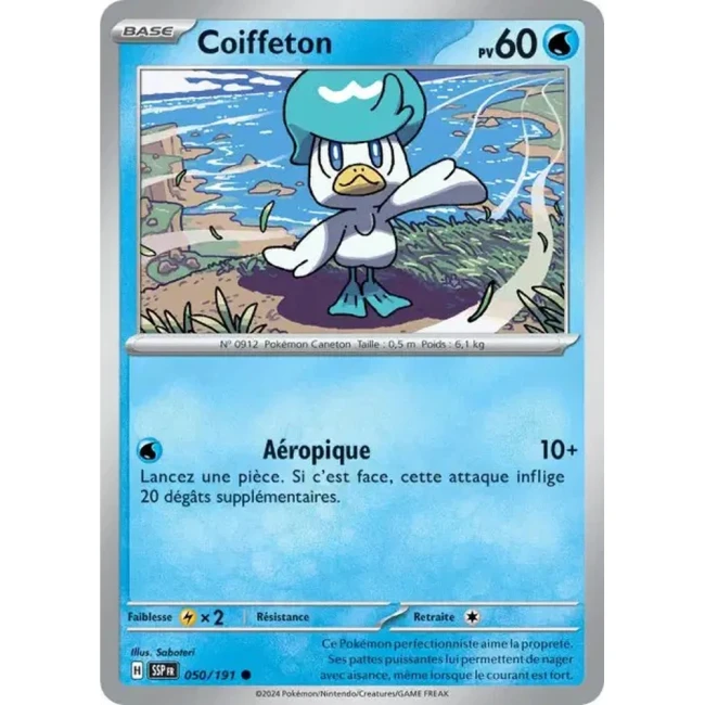 Carte Pokémon Coiffeton 50/191 - EV8 Étincelles Déferlantes