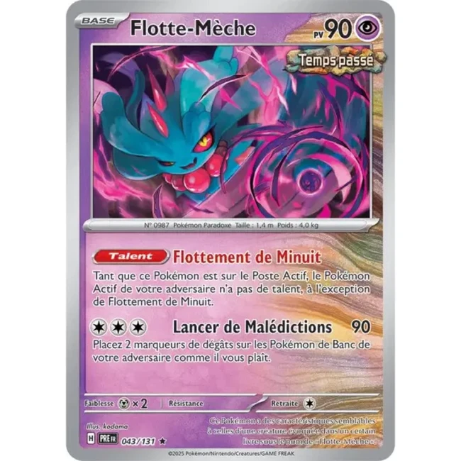 Carte Pokémon Flotte-Mèche 43/131 - EV8.5 Evolutions Prismatiques