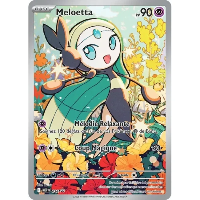 Carte Pokémon Meloetta 026 - Méga évolution PROMO