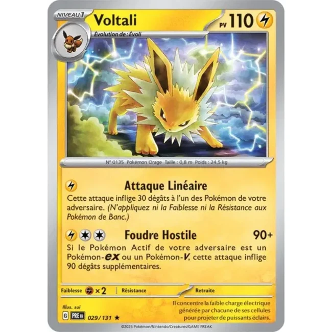 Carte Pokémon Voltali 29/131 - EV8.5 Evolutions Prismatiques
