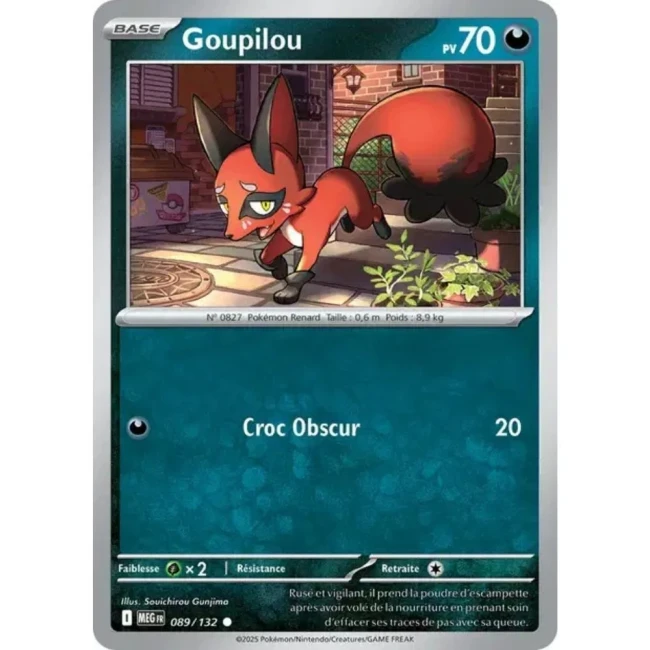 Carte Pokémon Goupilou 89/132 - ME1 Méga évolution
