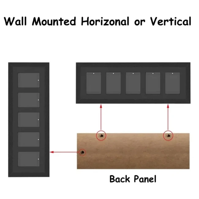 Cadre EVORETRO mural en position verticale ou horizontale