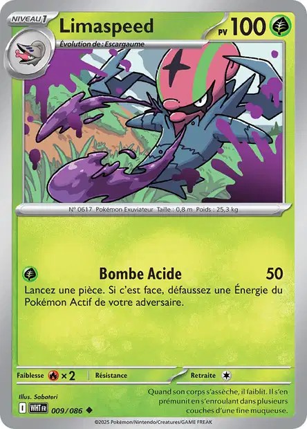 Carte Pokémon Limaspeed 9/86 - EV10.5 Flamme Blanche
