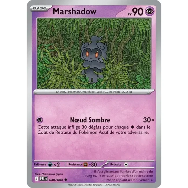 Carte Pokémon Marshadow 40/084 - ME05 Nuit Noire