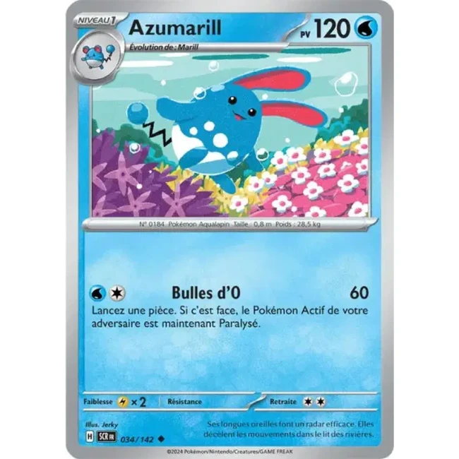 Carte Pokémon Azumarill 34/142 - EV7 - Couronne Stellaire