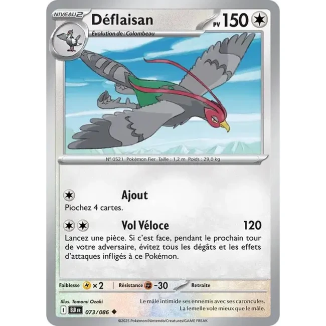 Carte Pokémon Déflaisan 73/86 - EV10.5 Foudre Noire