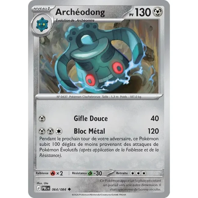 Carte Pokémon Archéodong 64/084 - ME05 Nuit Noire