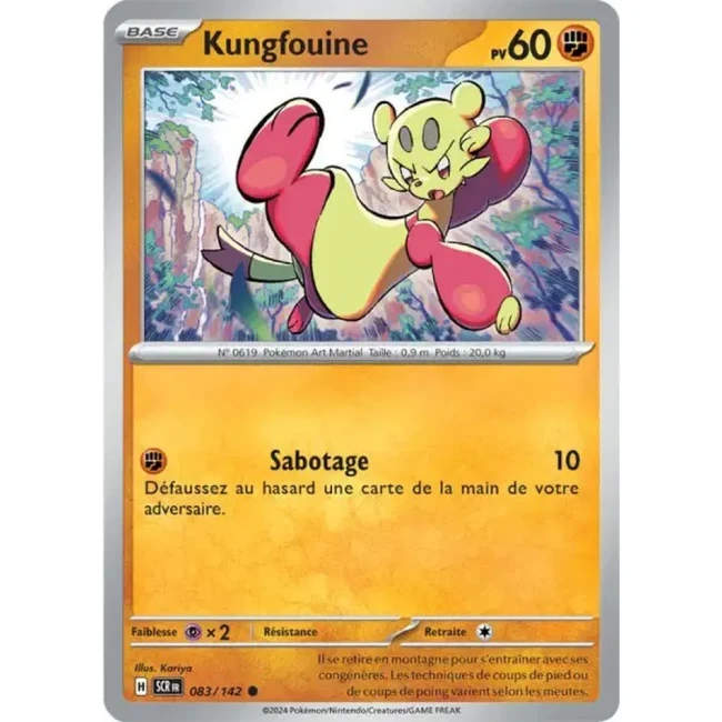 Carte Pokémon Kungfouine 83/142 - EV7 - Couronne Stellaire