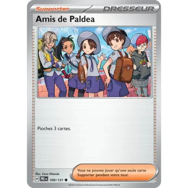 Carte Pokémon Amis de Paldea 109/131 - EV8.5 Evolutions Prismatiques