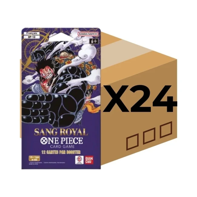 One Piece Card Game - Case scellée de 24  boosters OP10 Sang Royal francais