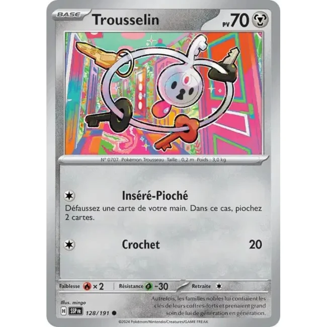 Carte Pokémon Trousselin 128/191 - EV8 Étincelles Déferlantes