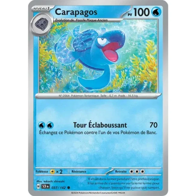 Carte Pokémon Carapagos 37/142 - EV7 - Couronne Stellaire