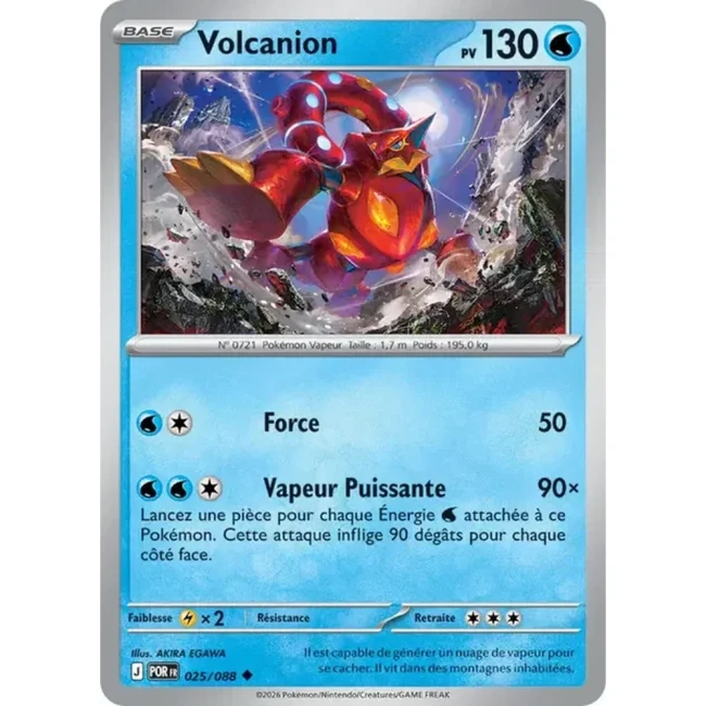 Carte Pokémon Volcanion 025/088 - ME03 Equilibre Parfait