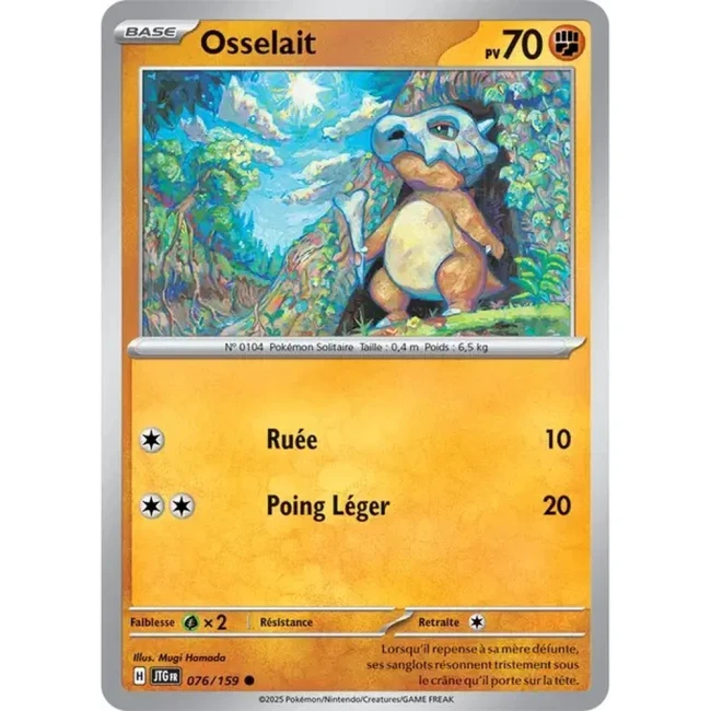 Carte Pokémon Osselait 76/159 - EV9 Aventures Ensemble