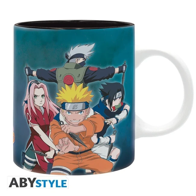 NARUTO - Mug - 320 ml - Equipe 7 vs Haku/Zabuza