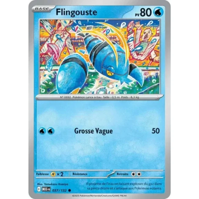 Carte Pokémon Flingouste 37/132 - ME1 Méga évolution