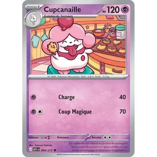 Carte Pokémon Cupcanaille 94/217 - ME02.5 Héros Transcendants