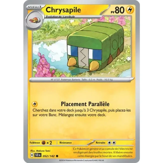 Carte Pokémon Chrysapile 52/142 - EV7 - Couronne Stellaire