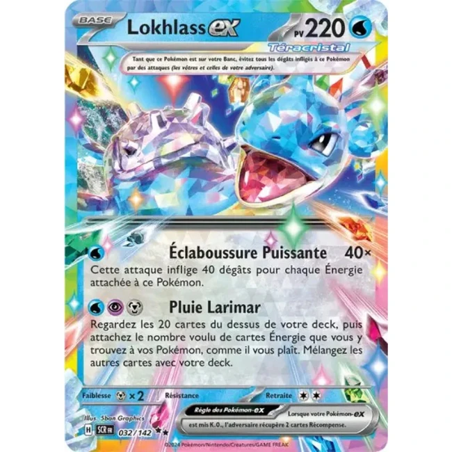 Carte Pokémon Lokhlass ex 32/142 - EV7 - Couronne Stellaire