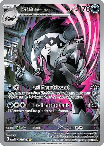 Carte Pokémon Ixon de Galar 245/217 - ME02.5  Héros Transcendants