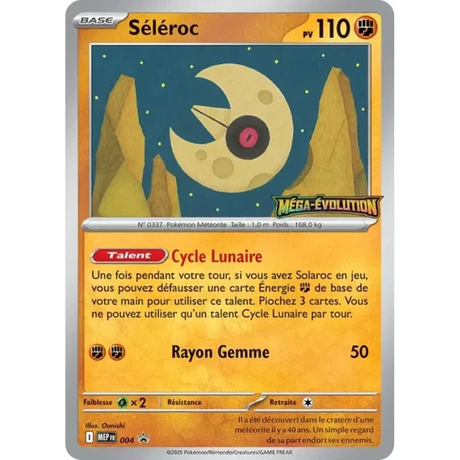 Carte Pokémon Séléroc 004 - Méga évolution PROMO