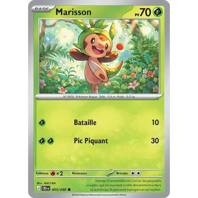Carte Pokémon Marisson 5/086 - ME04 Chaos Ascendant