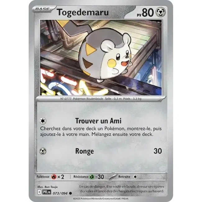 Carte Pokémon Togedemaru 73/94 - ME02 Flammes Fantasmagoriques