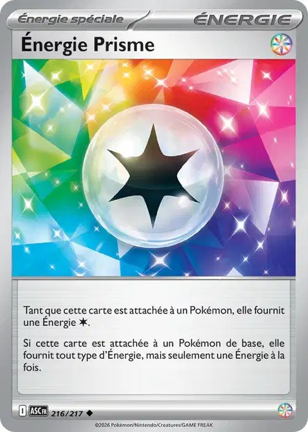 Carte Pokémon Énergie Prisme 216/217 - ME02.5 Héros Transcendants