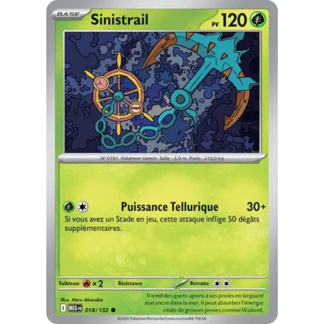 Carte Pokémon Sinistrail 18/132 - ME1 Méga évolution