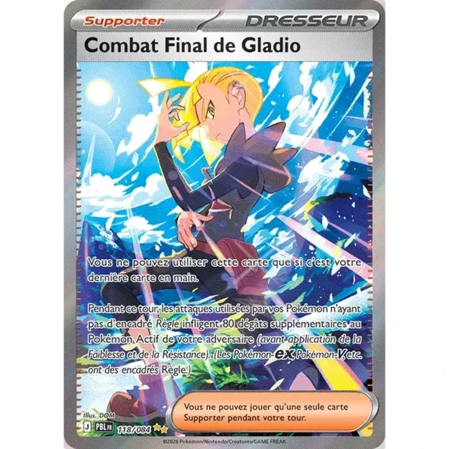 Carte Pokémon Combat Final de Gladio 118/084 - ME05 Nuit Noire