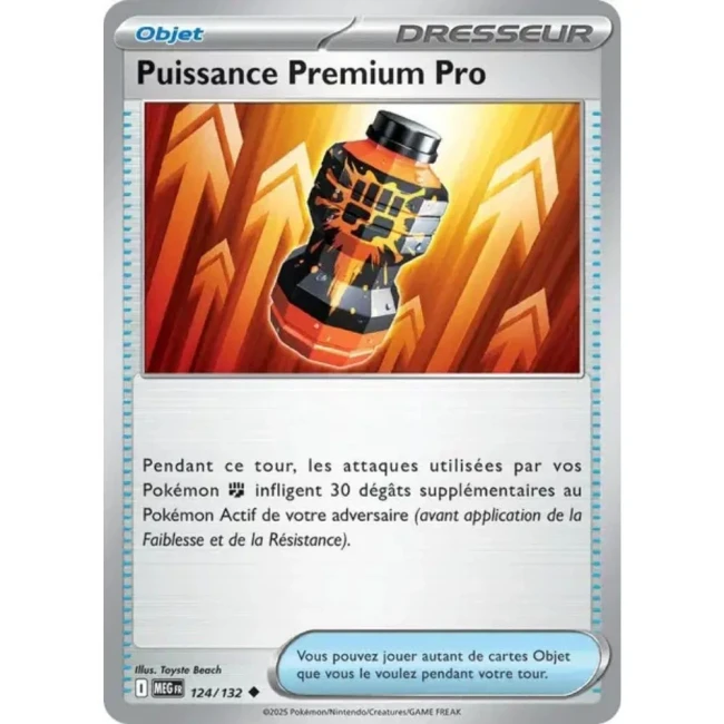 Carte Pokémon Puissance Premium Pro 124/132 - ME1 Méga évolution