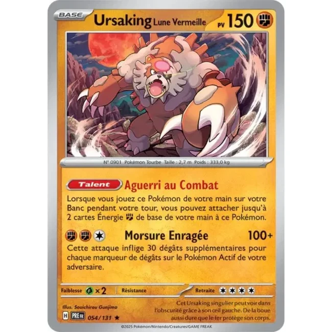 Carte Pokémon Ursaking Lune Vermeille 54/131 - EV8.5 Evolutions Prismatiques